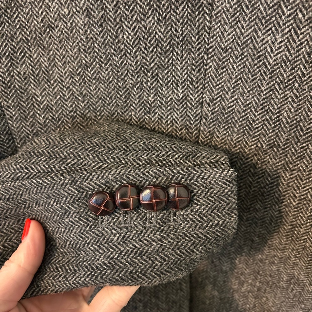 J. Crew Wool Herringbone Tweed Blazer Classic Tailored Fit - Picture 4 of 5